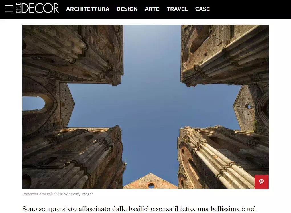 ELLE DECOR - Cartolina da San Galgano