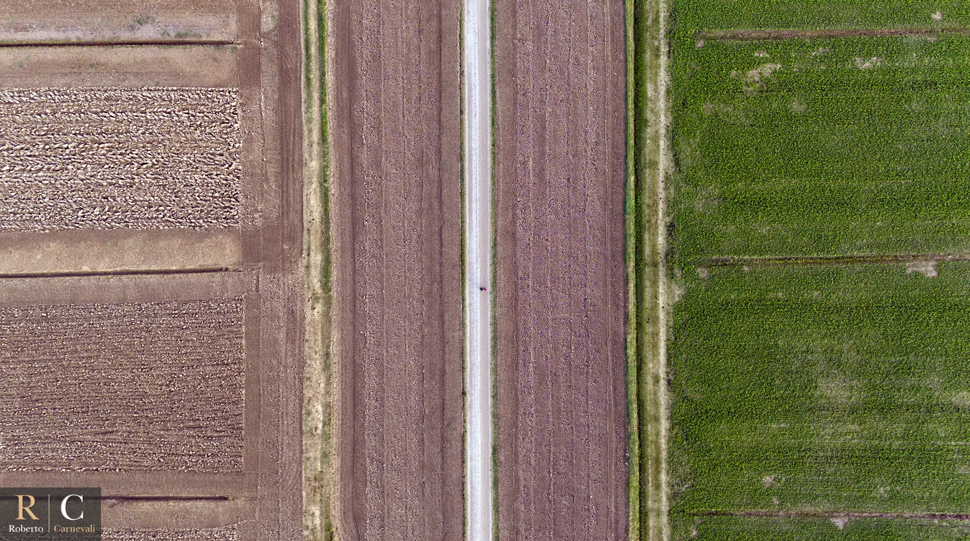 Paesaggio emiliano dal drone
