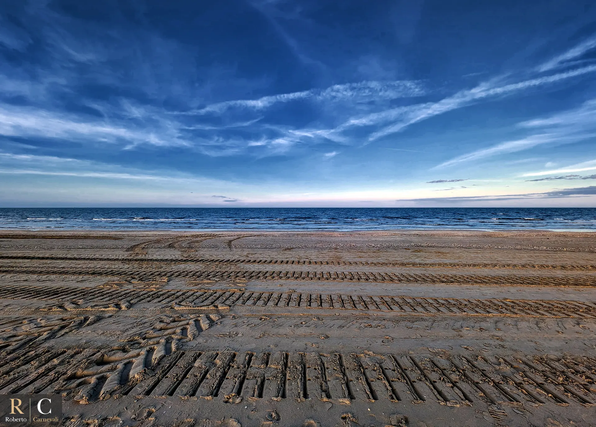Primi giorni di primavera sulla spiaggia di Cervia