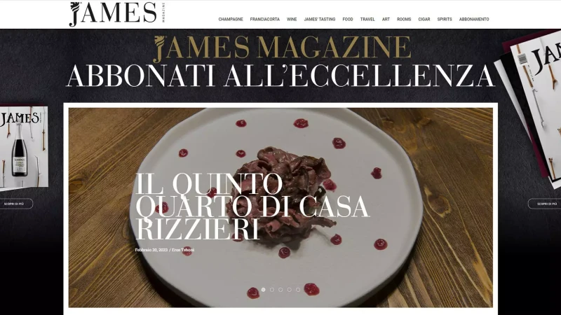 JAMES MAGAZINE - Il quinto quarto di casa Rizzieri