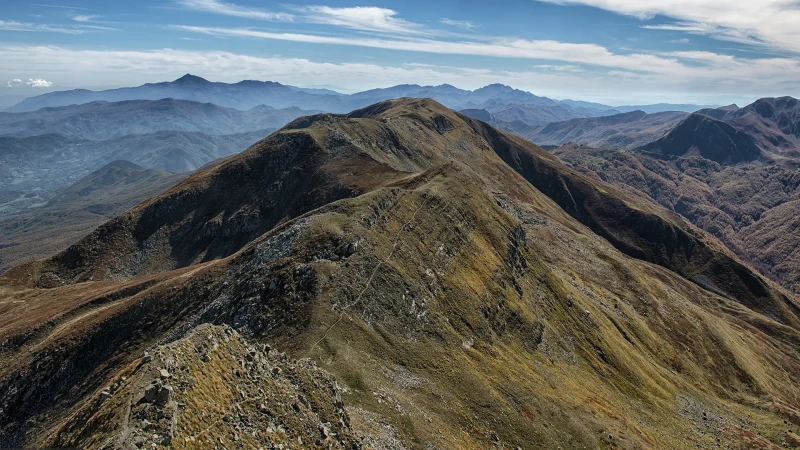 Panorama dalla vetta del monte Cusna