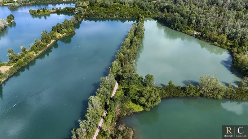 I bacini delle Casse di Espansione del fiume Secchia dal drone