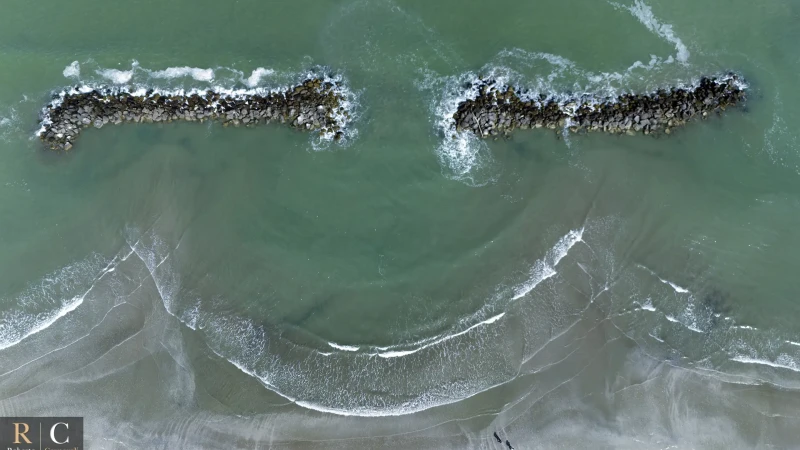 Il sorriso del mare a Porto Garibaldi dal drone