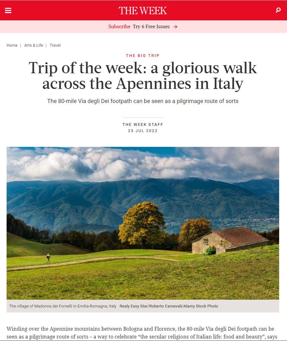 The Week: Trip of the Week, via degli Dei