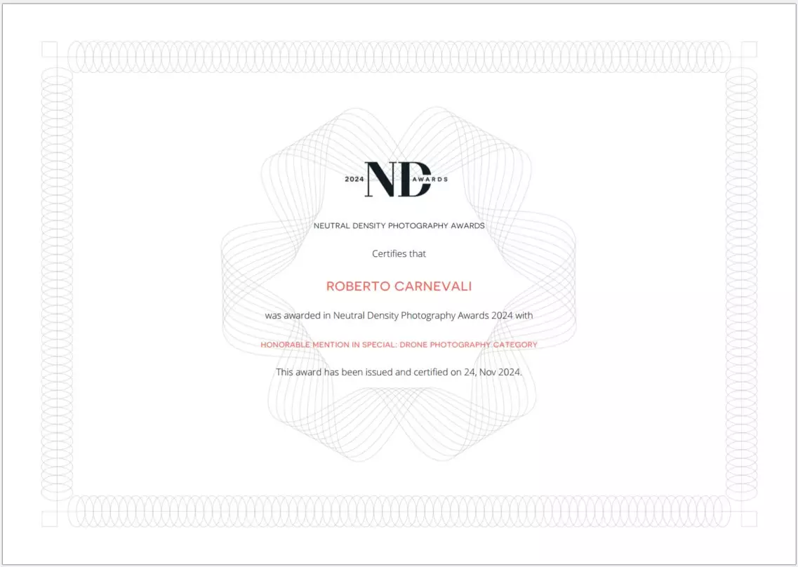 ND_NeutralDensityAwards_2024_Winner_Drones_RobertoCarnevali_Diploma