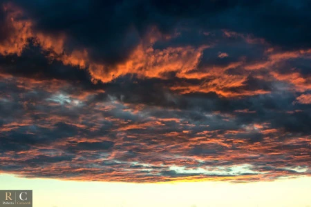 Il cielo dopo la tempesta alle ultime luci della sera
