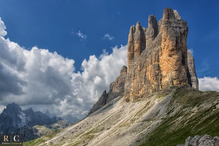 Le Tre Cime di Lavaredo alle prime luci del mattino