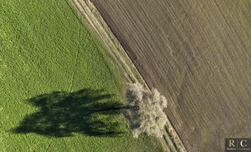 Paesaggio italiano dal drone