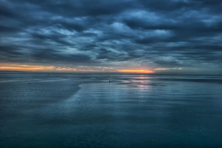Tramonto sul golfo di Trieste